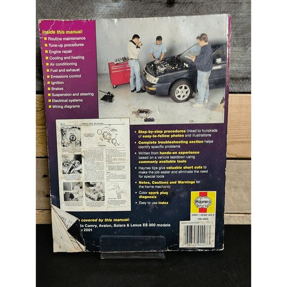 Haynes Toyota Camry 1997-2001 Repair Manual 92007 - Picture 2 of 2